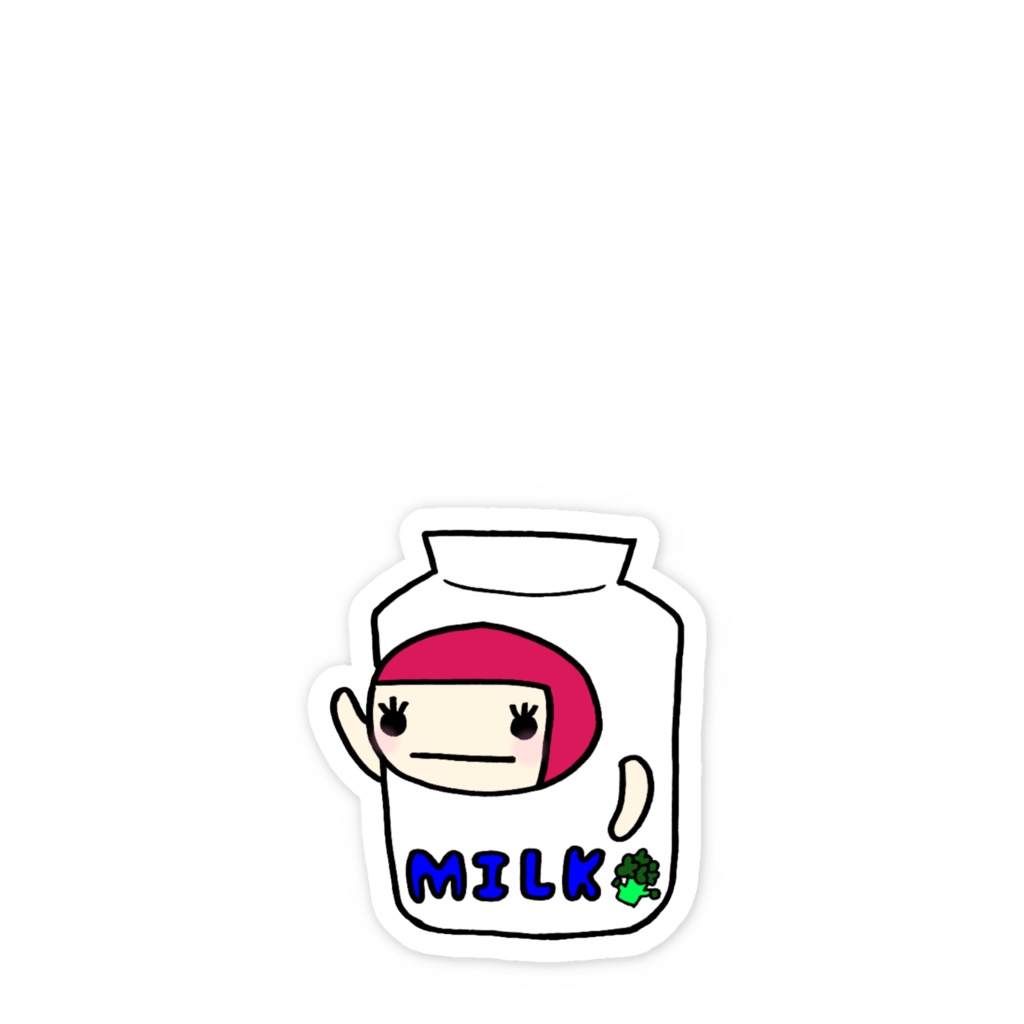 MILK花粉 ステッカー