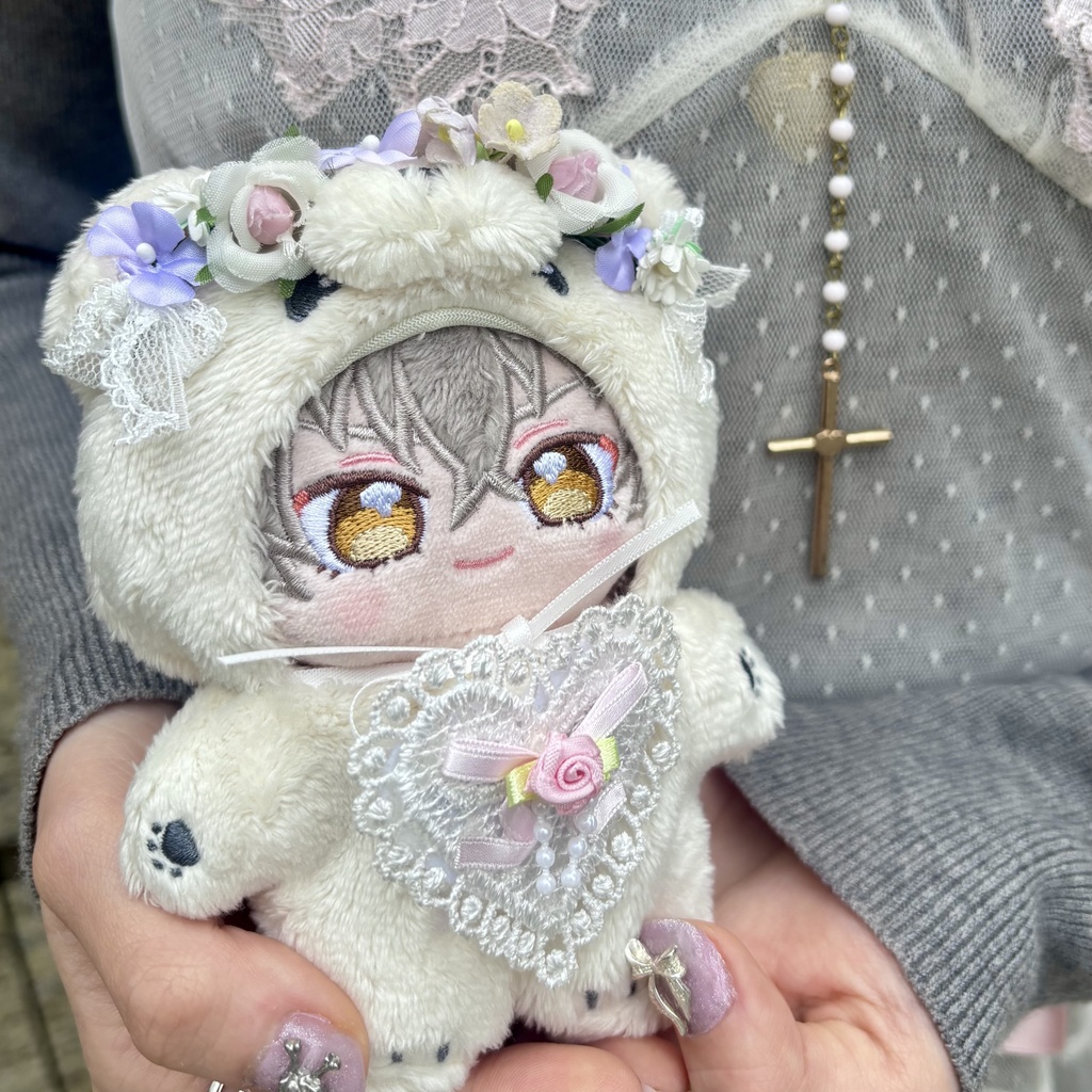 ドールサイズの花かんむり