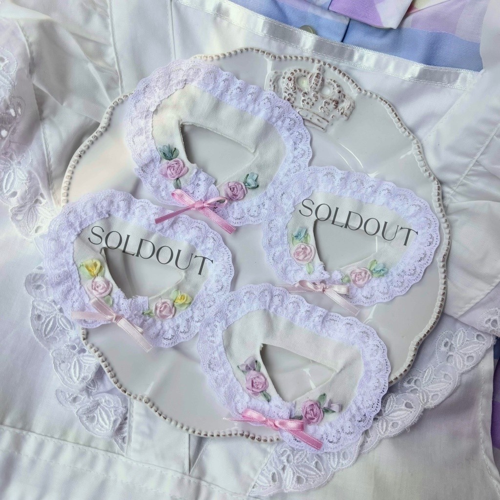 お花の刺繍つけえり