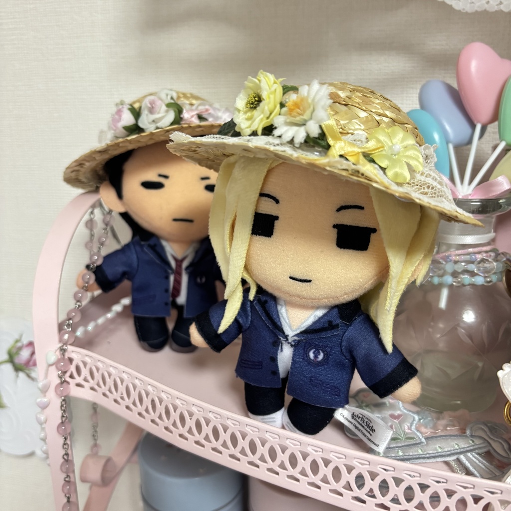 お花の麦わら帽子