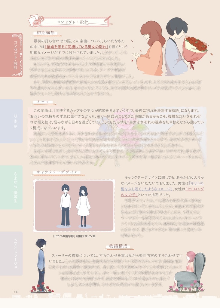 【PDFダウンロード版】息吹の軌跡 MV制作資料集 前編(Vol.01)-別れの記録-