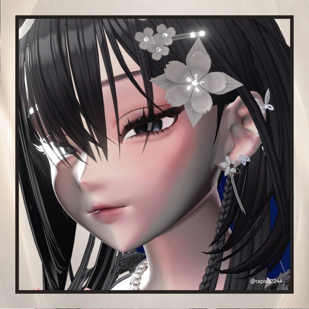 【VRChat対応】【発売記念3Days Sale】9月2日 23:59まで AURELIA BLOOM – Ear Jewelry Set