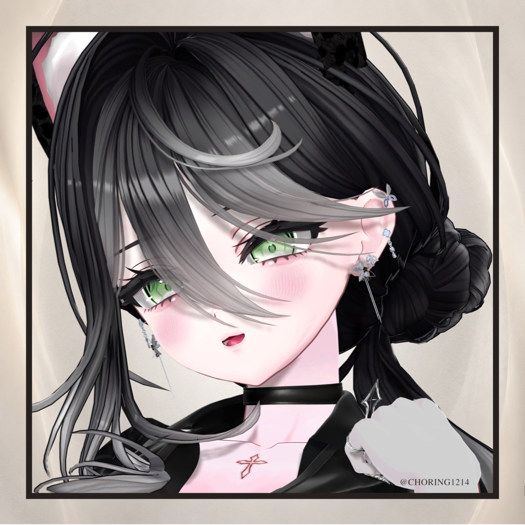 【VRChat対応】【発売記念3Days Sale】9月2日 23:59まで AURELIA BLOOM – Ear Jewelry Set