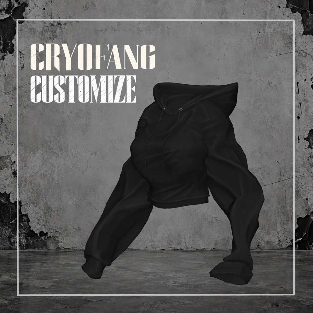 【VRChat対応|発売記念24時間限定500円】CRYO FANG – Hoodie / Pants / Shoes Set
