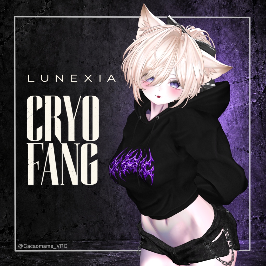 【VRChat対応|発売記念24時間限定500円】CRYO FANG – Hoodie / Pants / Shoes Set