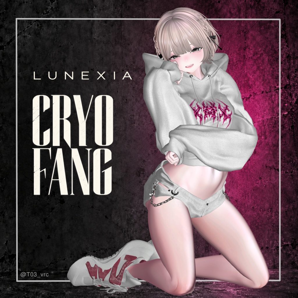 【VRChat対応|発売記念24時間限定500円】CRYO FANG – Hoodie / Pants / Shoes Set