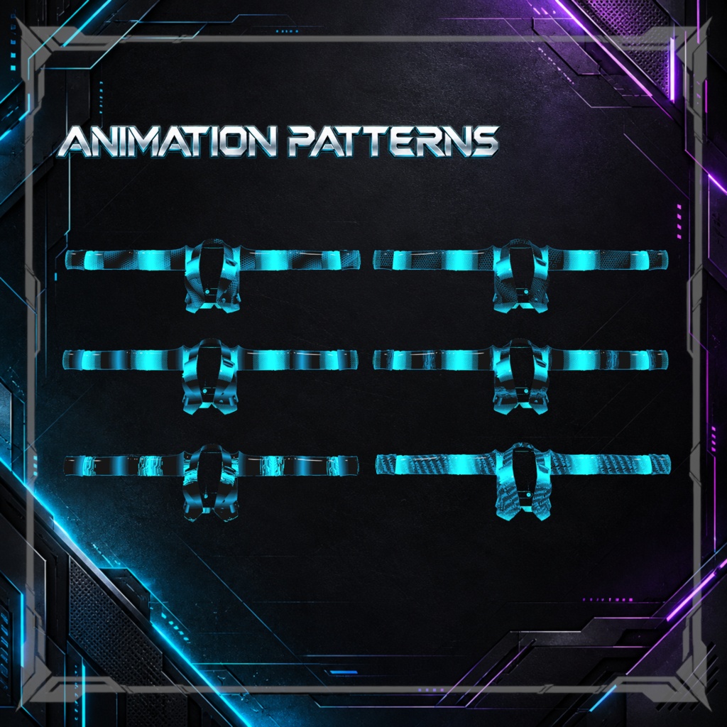 【VRChat対応】CYBER FLUX – Animated Material –