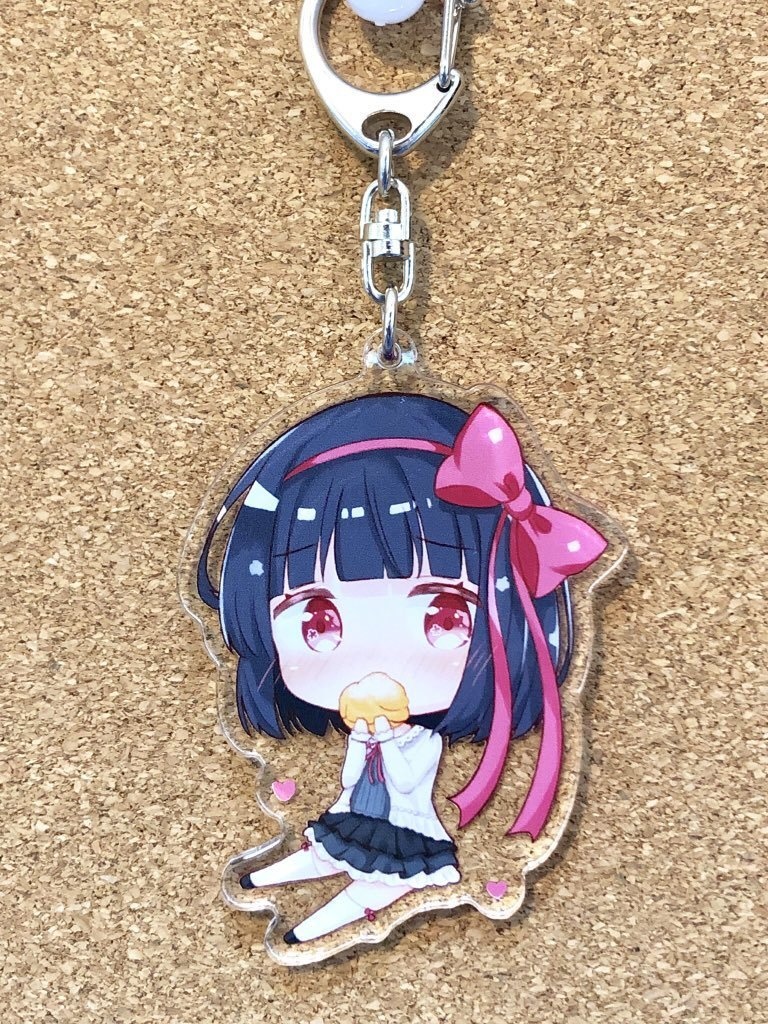 琉奈ちゃんアクリルキーホルダー - 70 x 70 (mm)