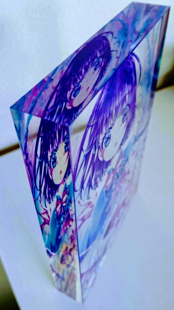 【アクリルブロック】骨格透明標本少女