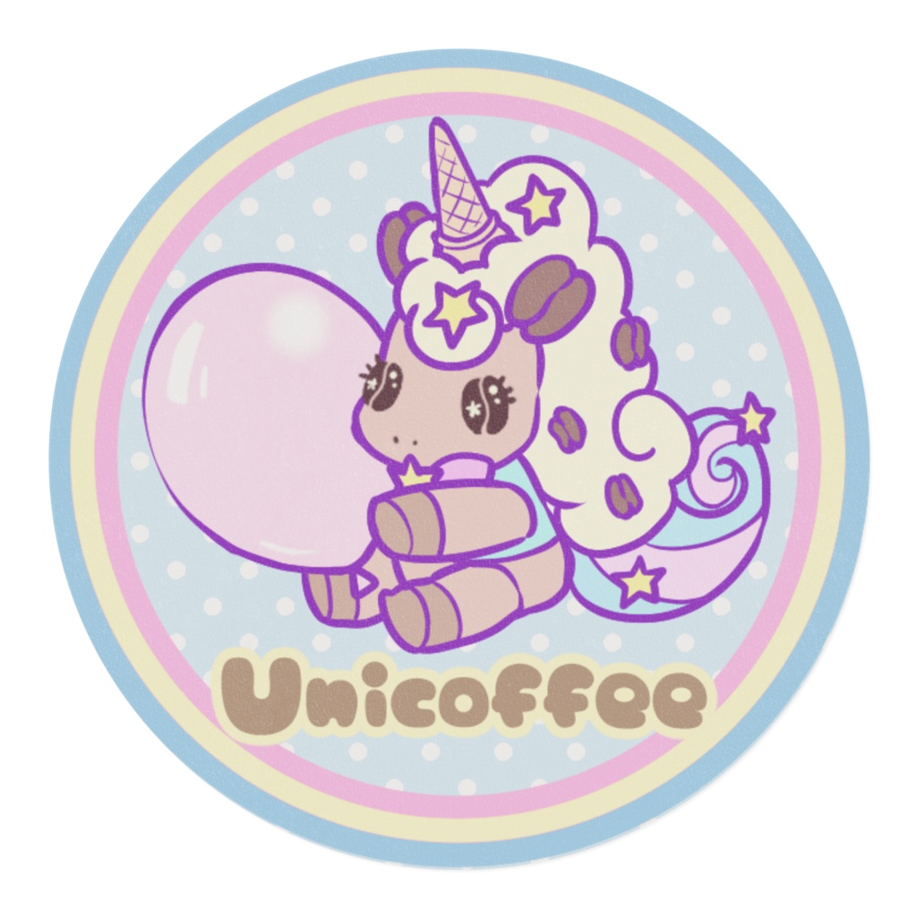 ユニコッフィーちゃんマスキングテープ