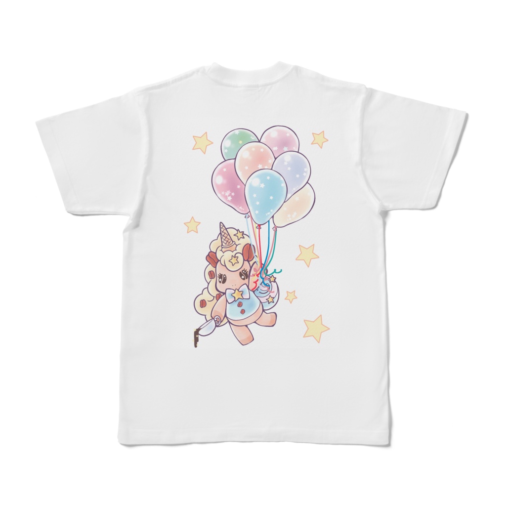 空飛ぶユニコッフィー白Tシャツ