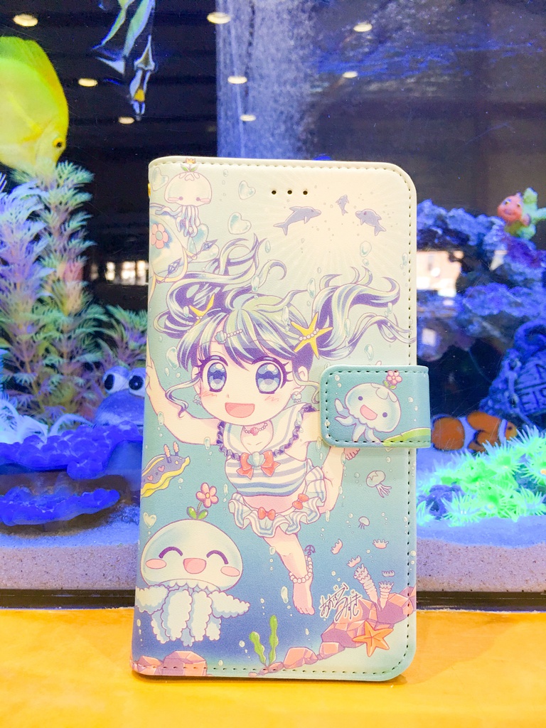 【受注生産】くらげ王国のお姫さま【手帳型iPhoneケース 】