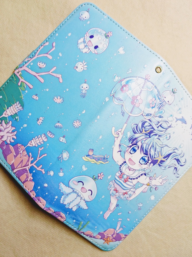 【受注生産】くらげ王国のお姫さま【手帳型Androidケース 】