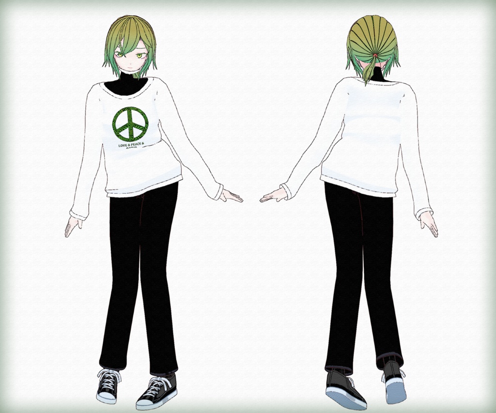 オリジナル3Dモデル「ガンジャのお兄さん」