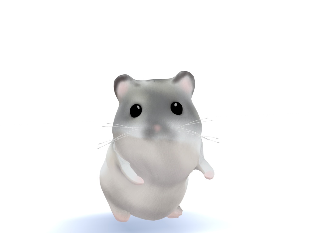 オリジナル3Dモデル「ハムちゃん/Hamster」