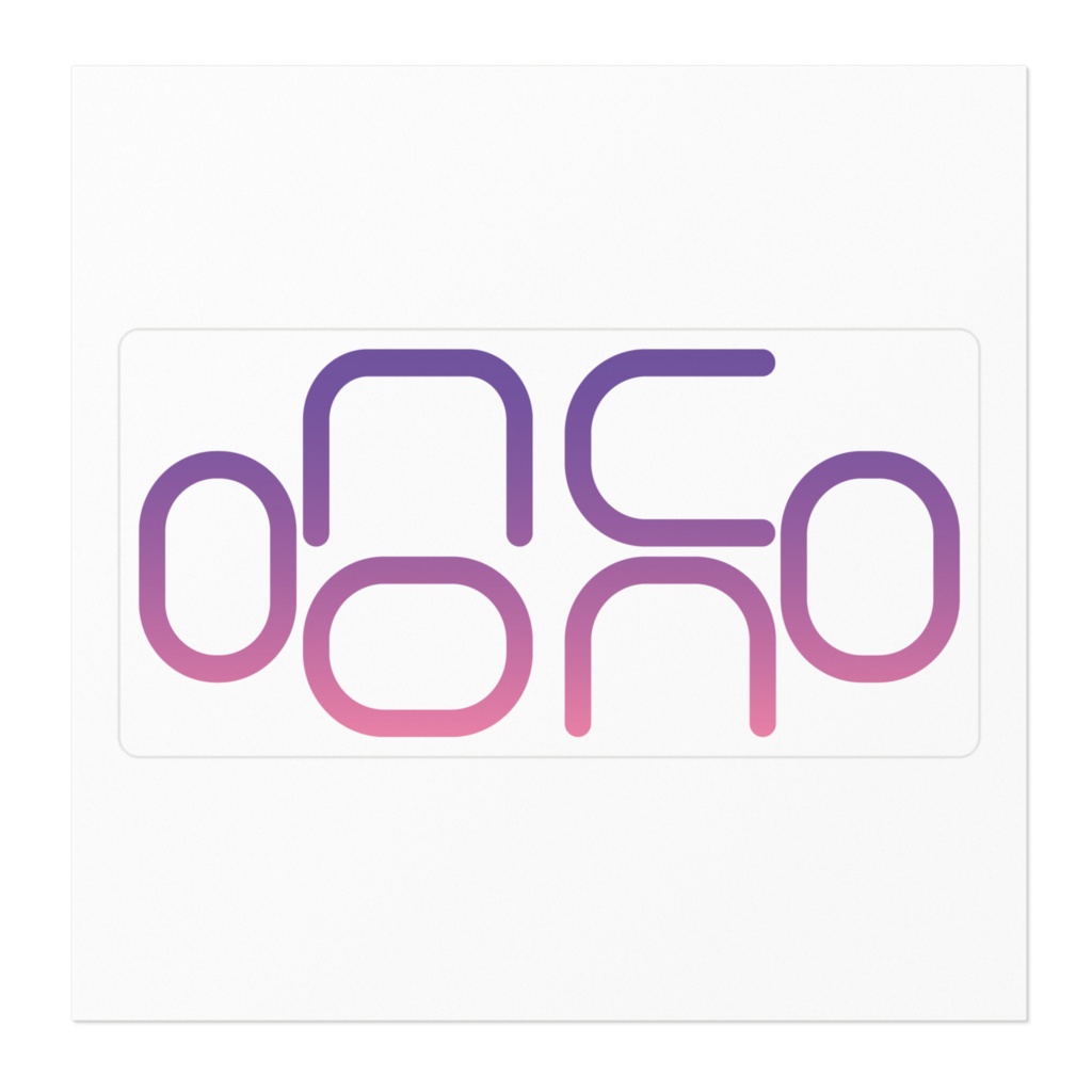 昭和ロゴステッカー-グラデ