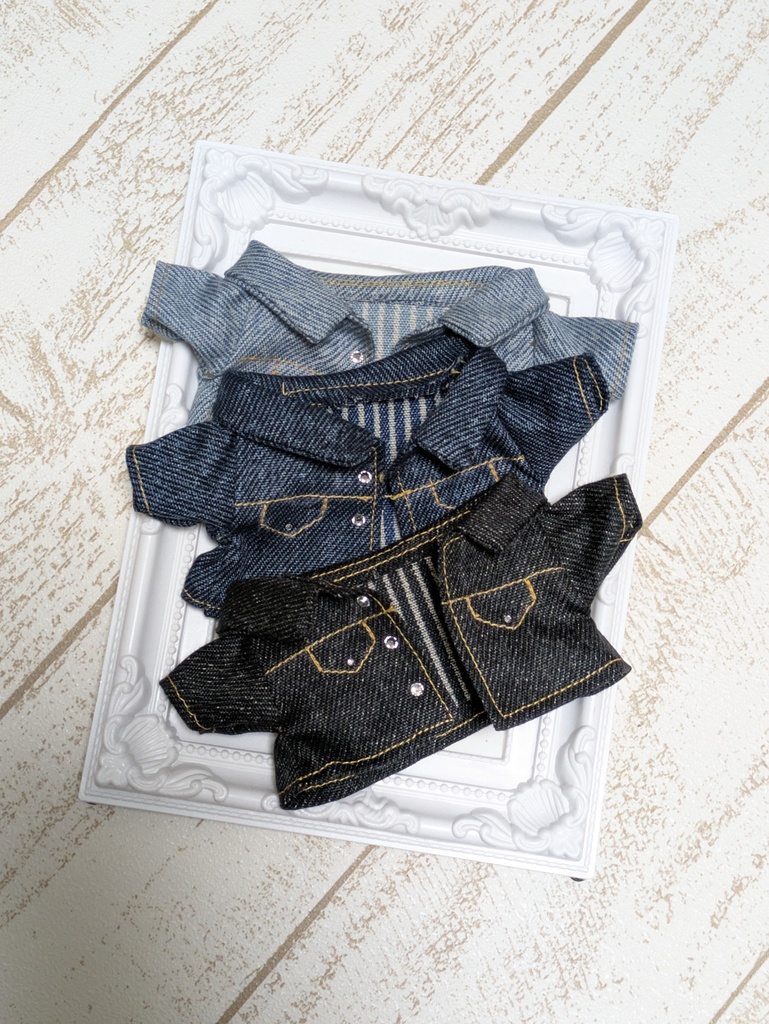 デニムセットアップ ぬい服 3色展開