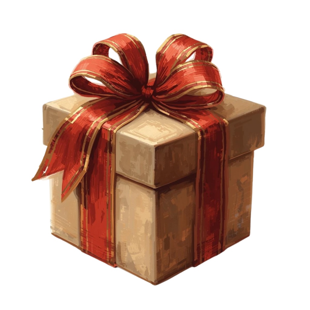 【クリスマス】油絵風/アンティーク調クリップアート12点セット | PNG背景透過