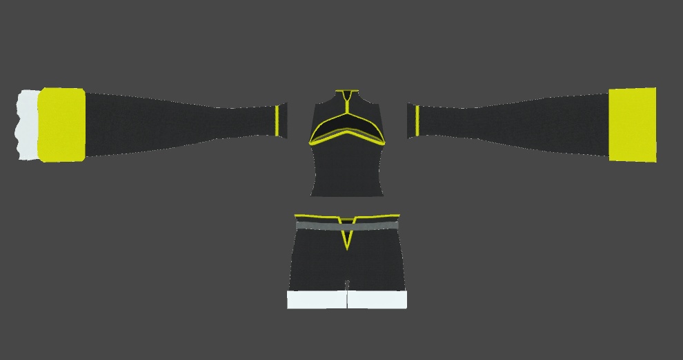 シャオマオ2用衣装「短パンチャイナ」