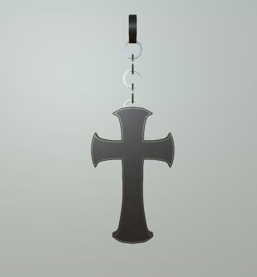 【VRChat用アクセサリー】十字のピアス2