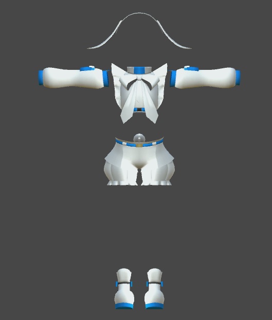 ミーシェちゃん用衣装「うさぎの服」