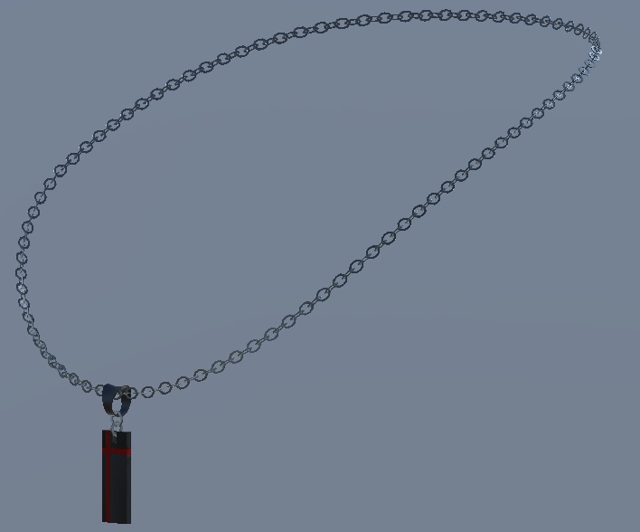 【VRChat用アクセサリー】十字のネックレス2