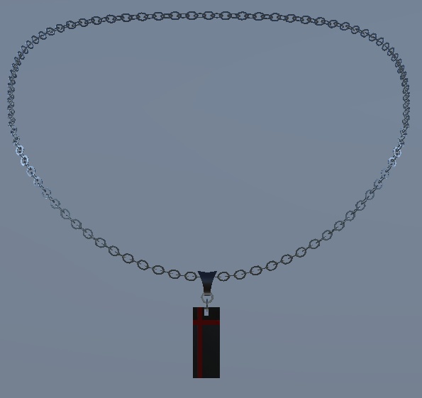 【VRChat用アクセサリー】十字のネックレス2