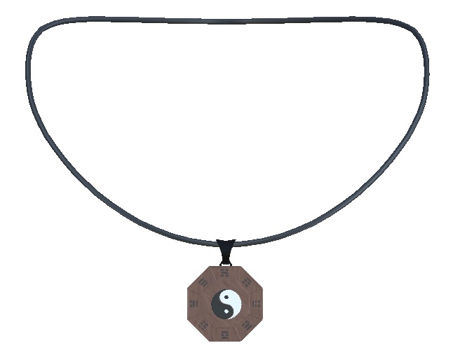 【VRChat用アクセサリー】太極図のネックレス