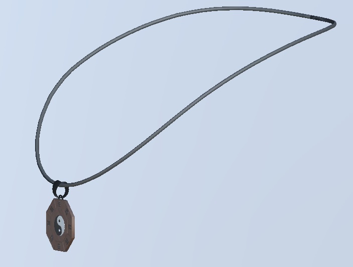 【VRChat用アクセサリー】太極図のネックレス