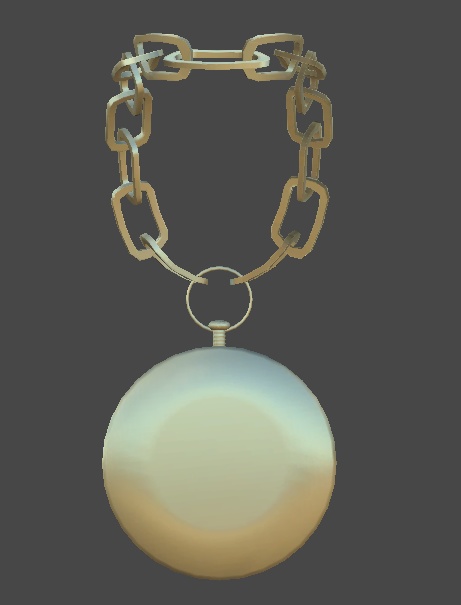 【VRChat用アクセサリー】大きな首掛け時計