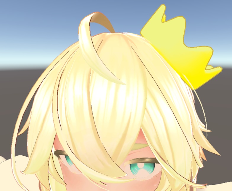 【VRChat用アクセサリー】王冠