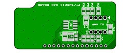 NosPiDAC MAX用PT8211 DAC 白色基板