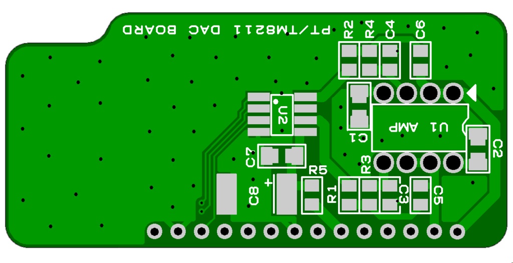 JC-6 NosPiDAC MAX用PT8211 DAC ver2 白色基板 