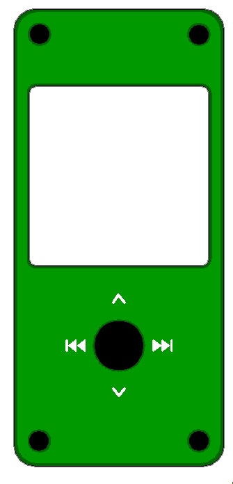 ラズパイに液晶とジョイスティックをつけるやつ用パネル　青基板