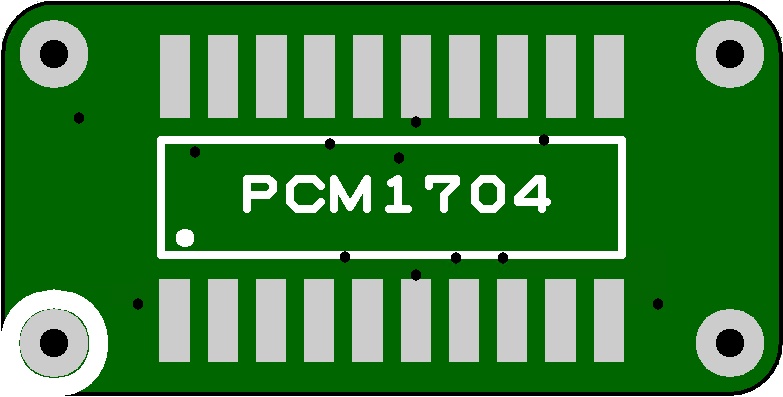 「4枚セット」PCM1704下駄 紫色基板