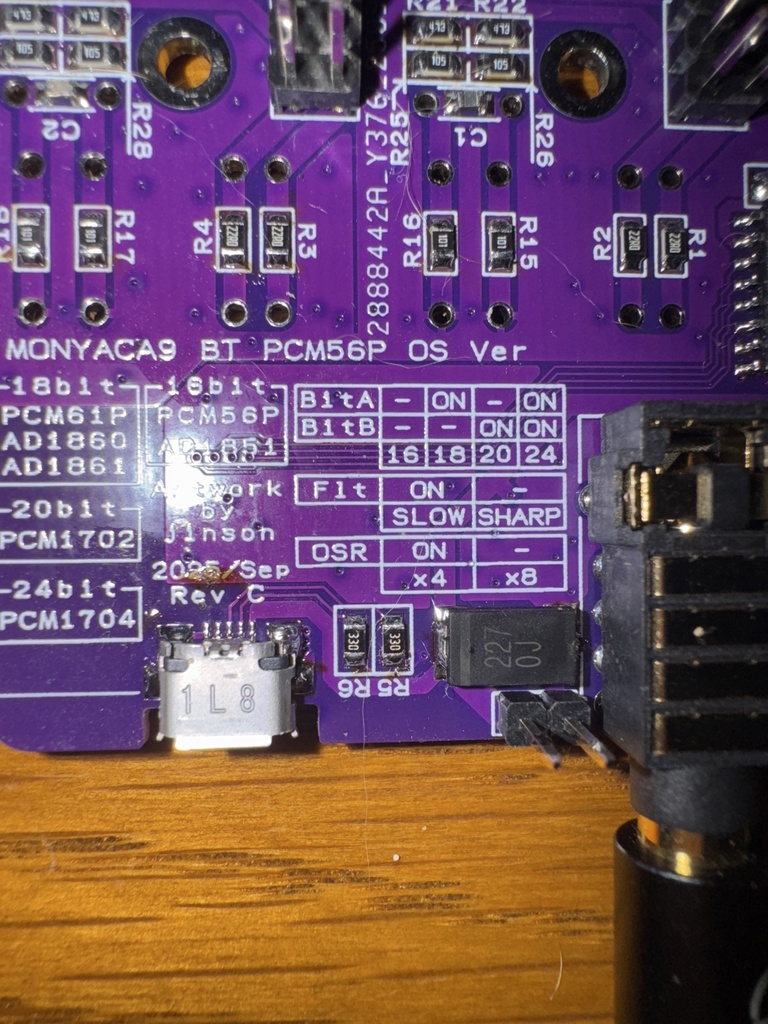 JC-58 MONYACA9/F専用 PCM56P BT OS バージョン 赤基板