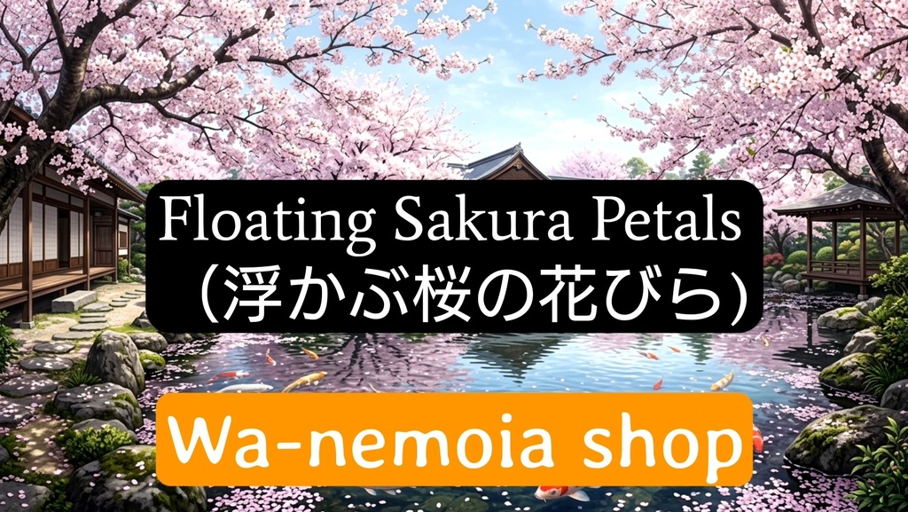 【Japanese Lo-Fi BGM】Floating Sakura Petals / 【和風Lo-Fi BGM】花筏(はないかだ)