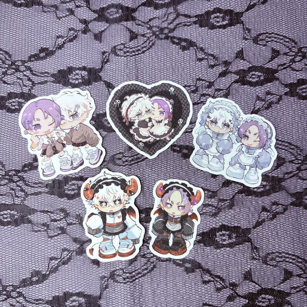 なぎれおシールセット(メイド、女装)