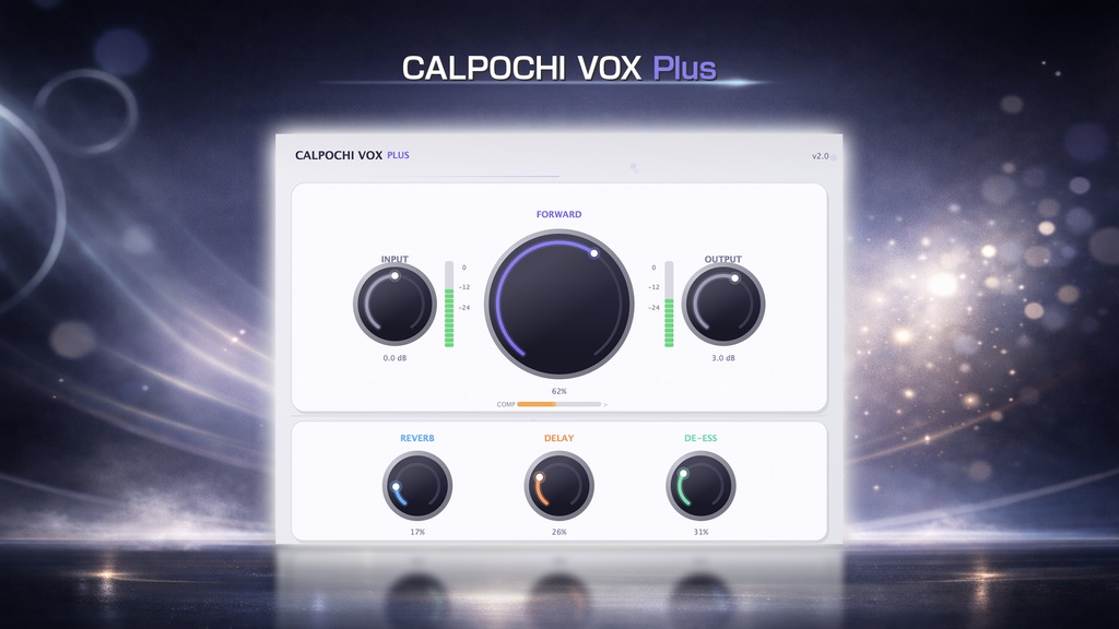 【ワンノブ歌声補正+エコー付】Calpochi VOX Plus | 上位版