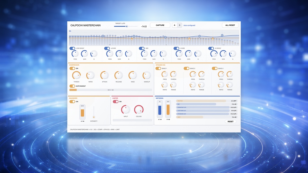 Calpochi MasterChain | 自動解析機能で誰でも簡単マスタリング