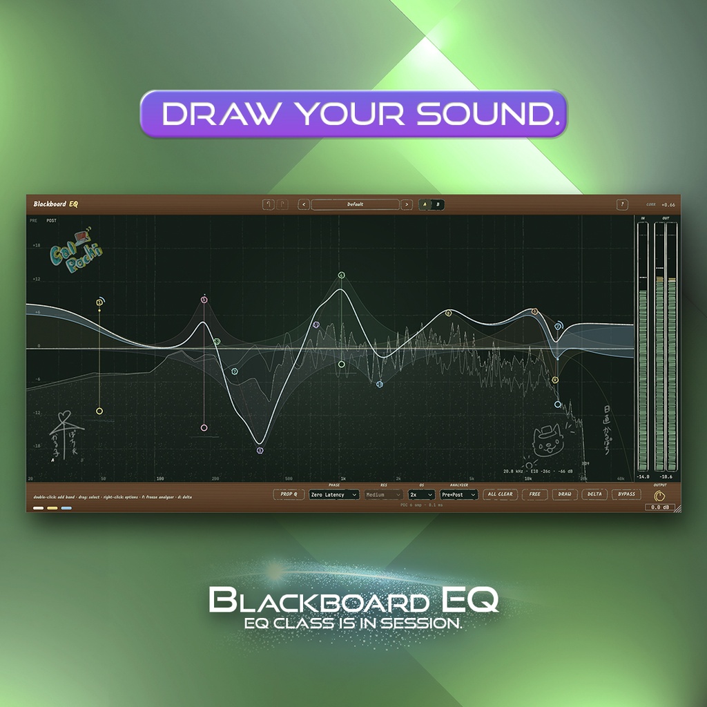 【リリース記念40%OFF】Blackboard EQ | 黒板に描くイコライザー