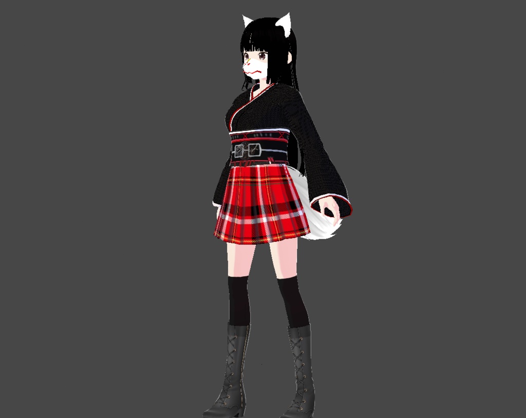 【VRoid用】狐口面