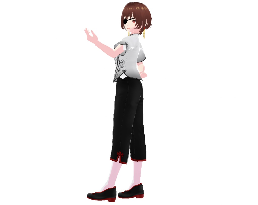 【VRoid】あの人の様になれる眼帯&タッセルピアス