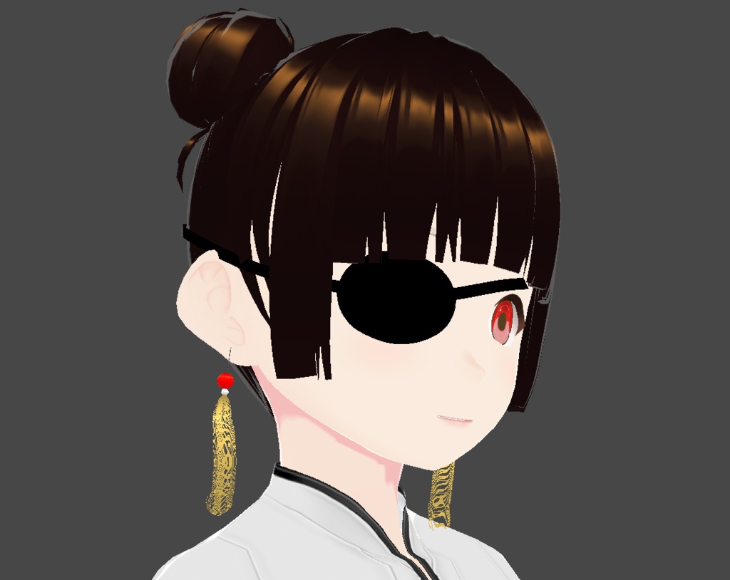 【VRoid】あの人の様になれる眼帯&タッセルピアス