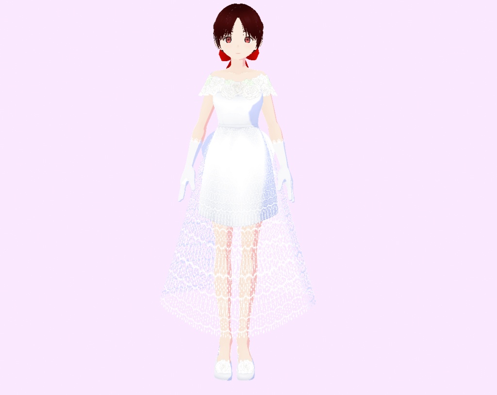 【VRoid】純白ドレス