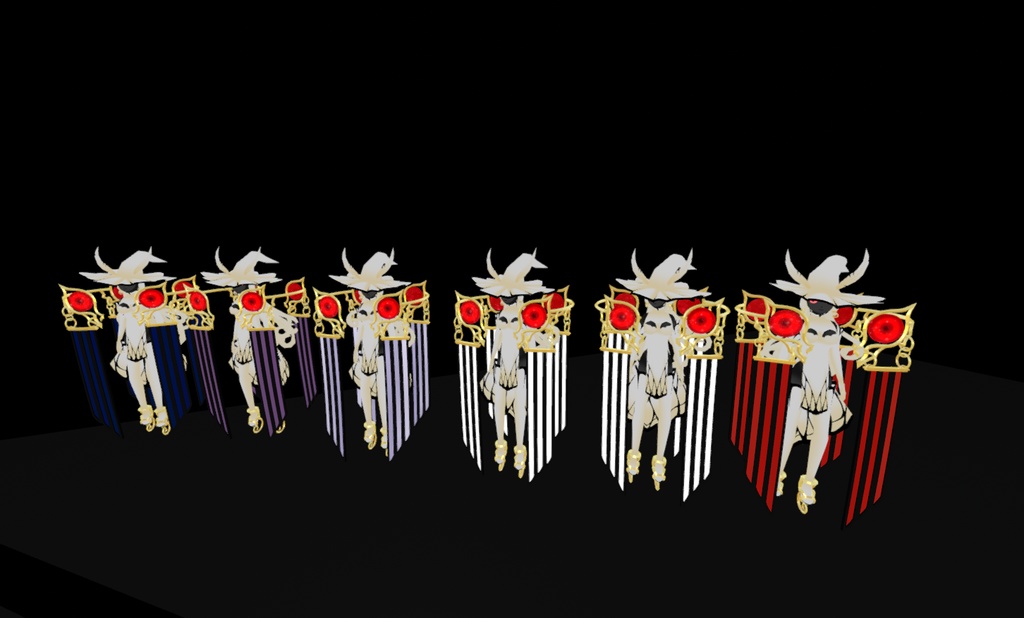 【cluster対応】人外3Dモデル『蛾の人外魔女 ファレナ』