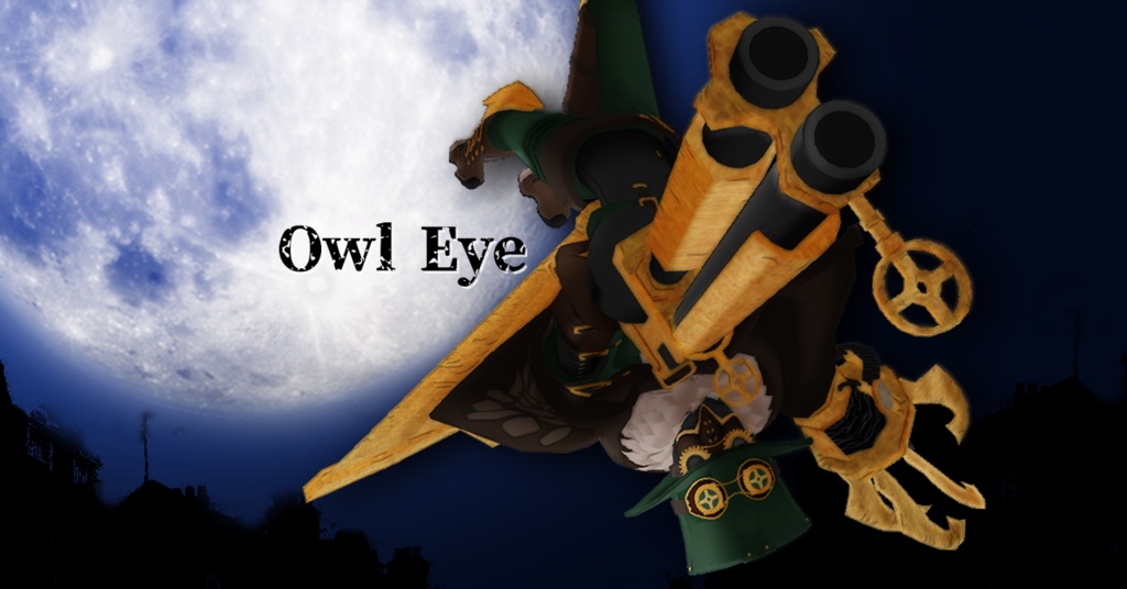 【cluster対応】3Dモデル『Owl Eye-オウルアイ-』