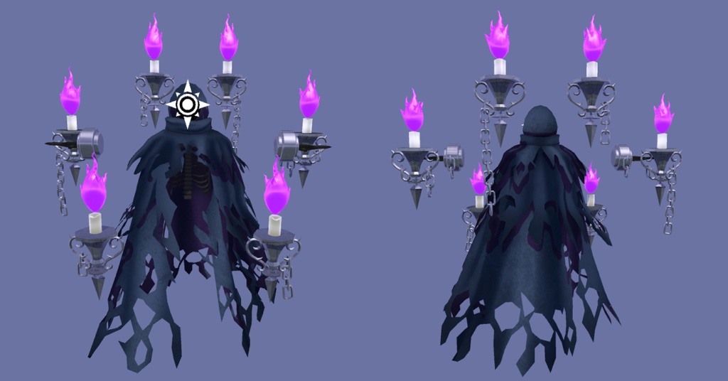 【cluster対応】人外3Dモデル『Iridescent Grave Keeper』