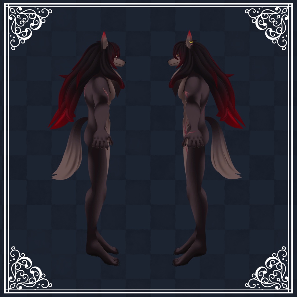 【VRC想定/cluster対応】オリジナル3Dモデル「Malice-マリス-」