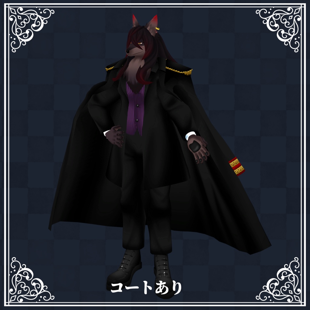 【VRC想定/cluster対応】オリジナル3Dモデル「Malice-マリス-」